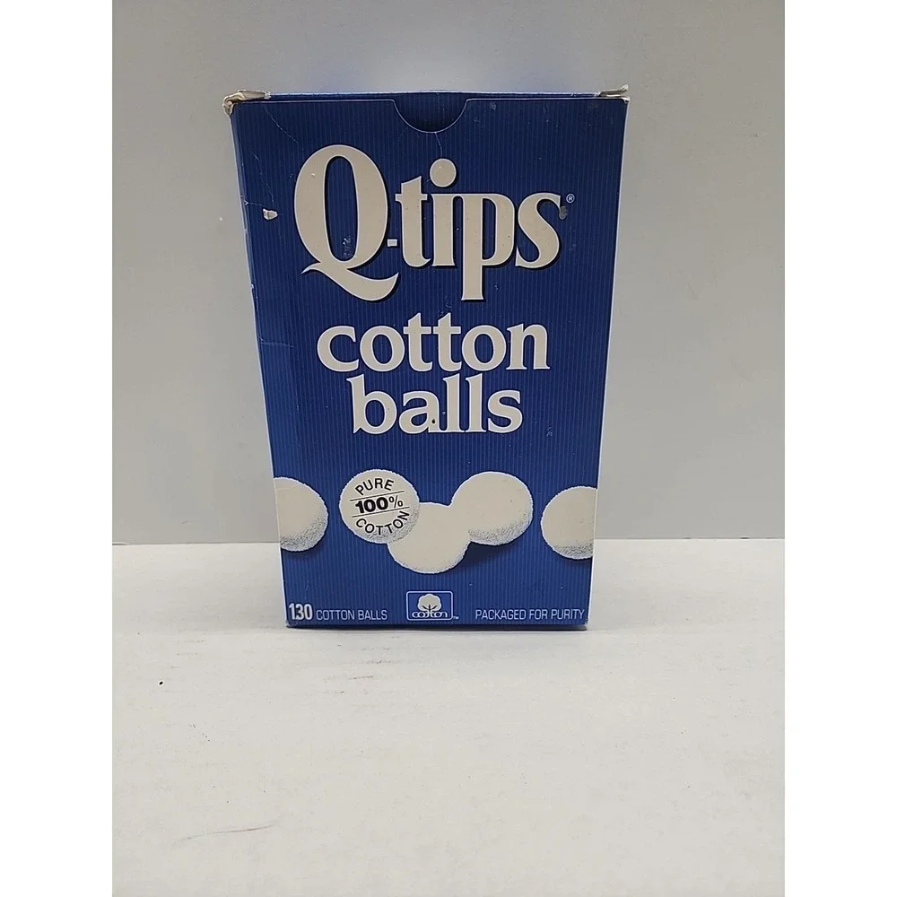 Q tip Cotton Balls Vintage‎ 1990s Baby Care Cosmetics Hobbies